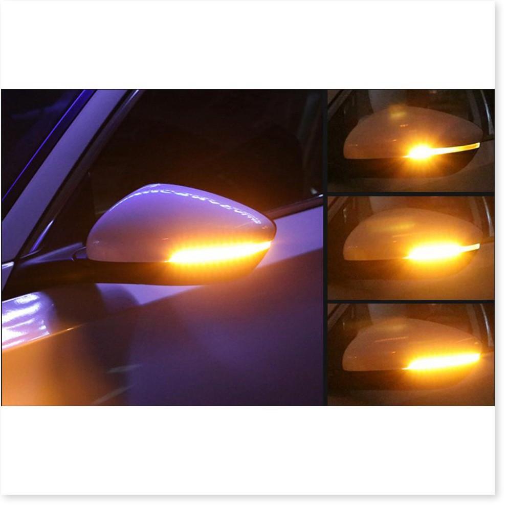 Đèn led ô tô báo rẽ LED hiệu ứng chạy thác nước Mirror Flowing 18cm