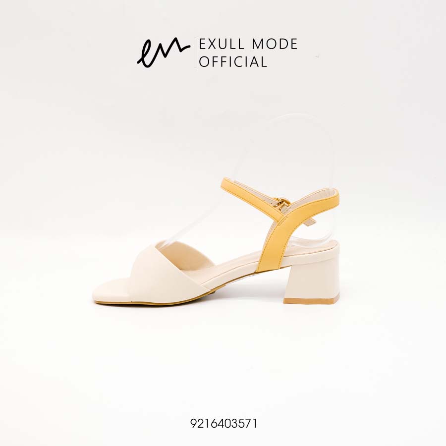 Sandals Gót Vuông Phối Màu Nữ Tính Exull Mode 92164035