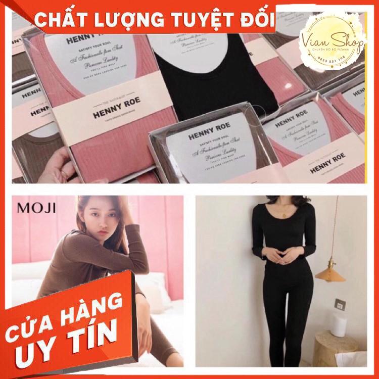 Đồ bộ nữ, bộ đồ ngủ len tăm ôm body hàng quảng châu loại 1 co giãn 4 chiều mặc cực kì thoải mái