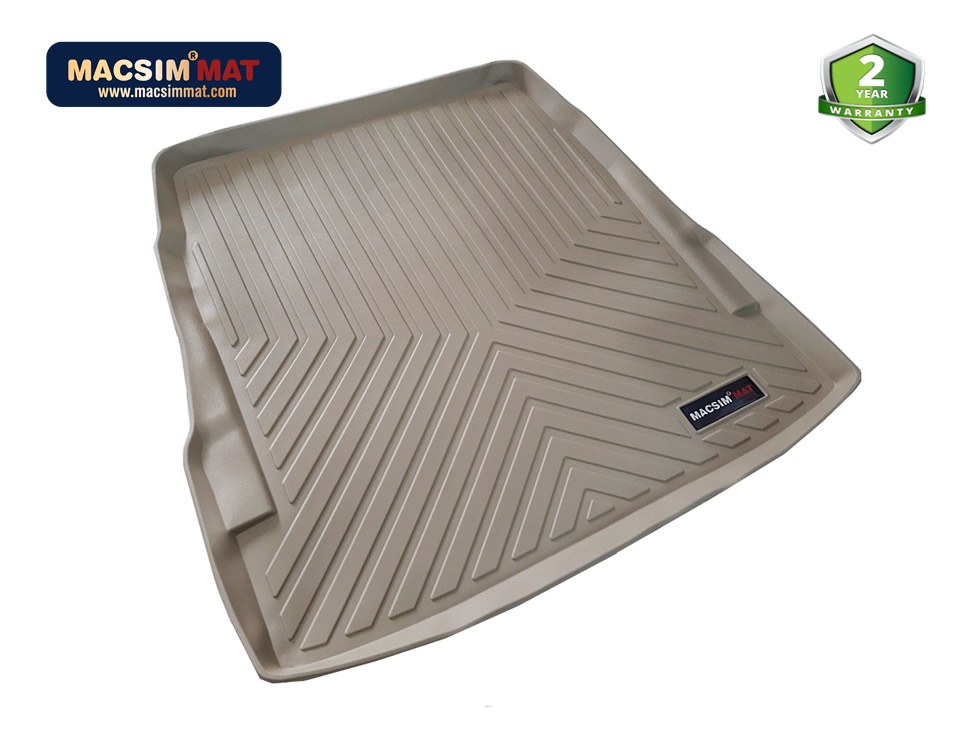 Thảm lót cốp xe ô tô Mercedes S class S400L/S320L 2014-2020 nhãn hiệu Macsim chất liệu TPV cao cấp màu be