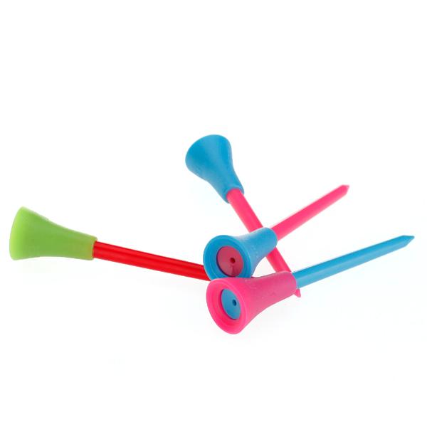 100pcs 3 3/8 Inch  Large Rubber Cushion Top Plastic Golf Tee Tees Bulk