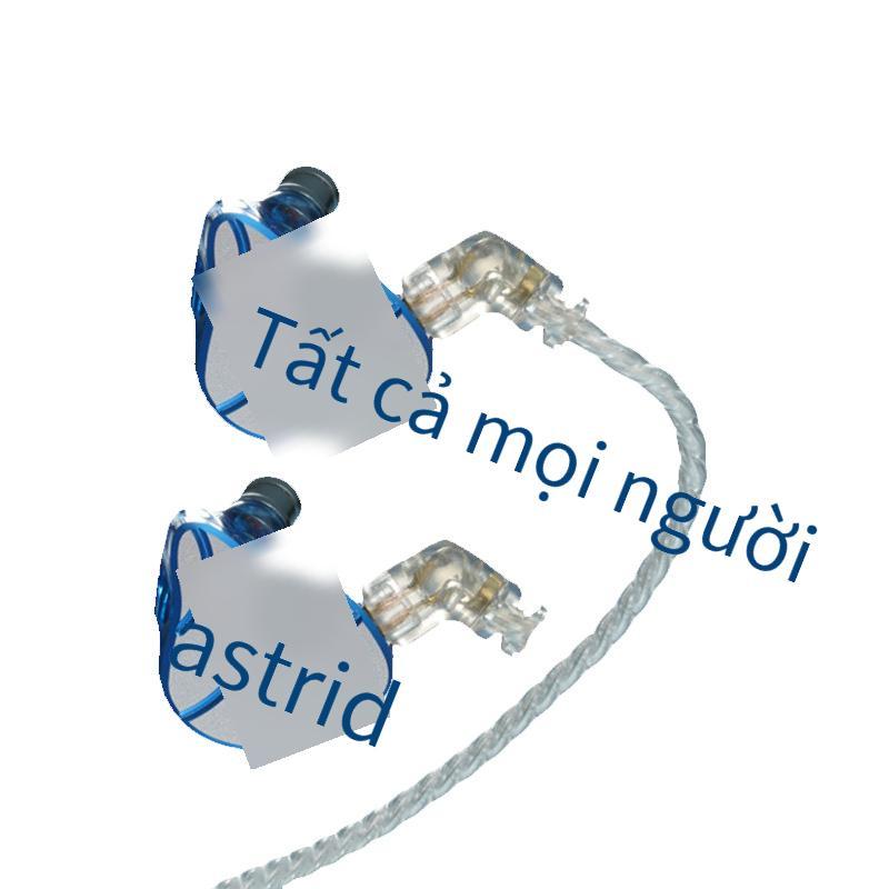 Phong cách mới nhất di chuyển vòng sắt sắt tai nghe bass nặng kim loại có dây thể thao nghe nhạc trong tai Tai nghe phân chia tần số HIFI tai nghe treo tai