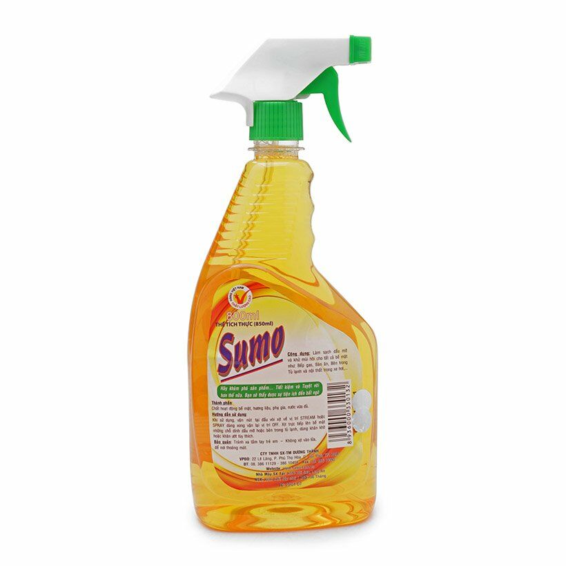 Nước Lau Bếp Ga - Tủ Lạnh Sumo 800ml Hàng Việt Nam Chất Lượng Cao Xịt Bếp Tủ Lạnh Sumo