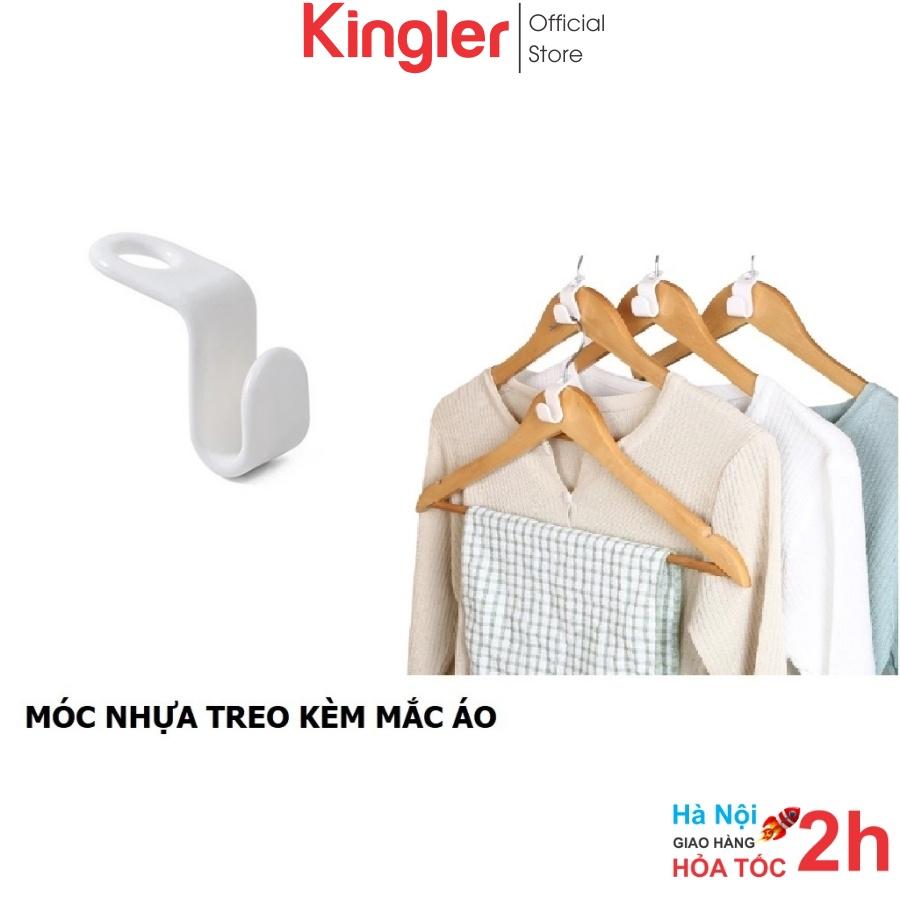 3 Móc Nhựa Nối Móc Treo Quần Áo, Đầu Nối Móc Treo,Móc Nối,Móc Xếp Tầng, Gọn Gàng, Tiết Kiệm Không Gian. Kingler 2290Set3