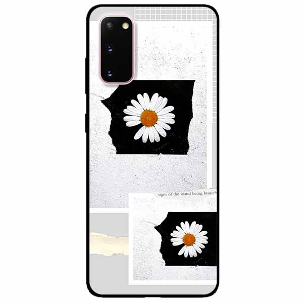Ốp lưng in cho Samsung S20 Mẫu Hai Khung Hoa Cúc
