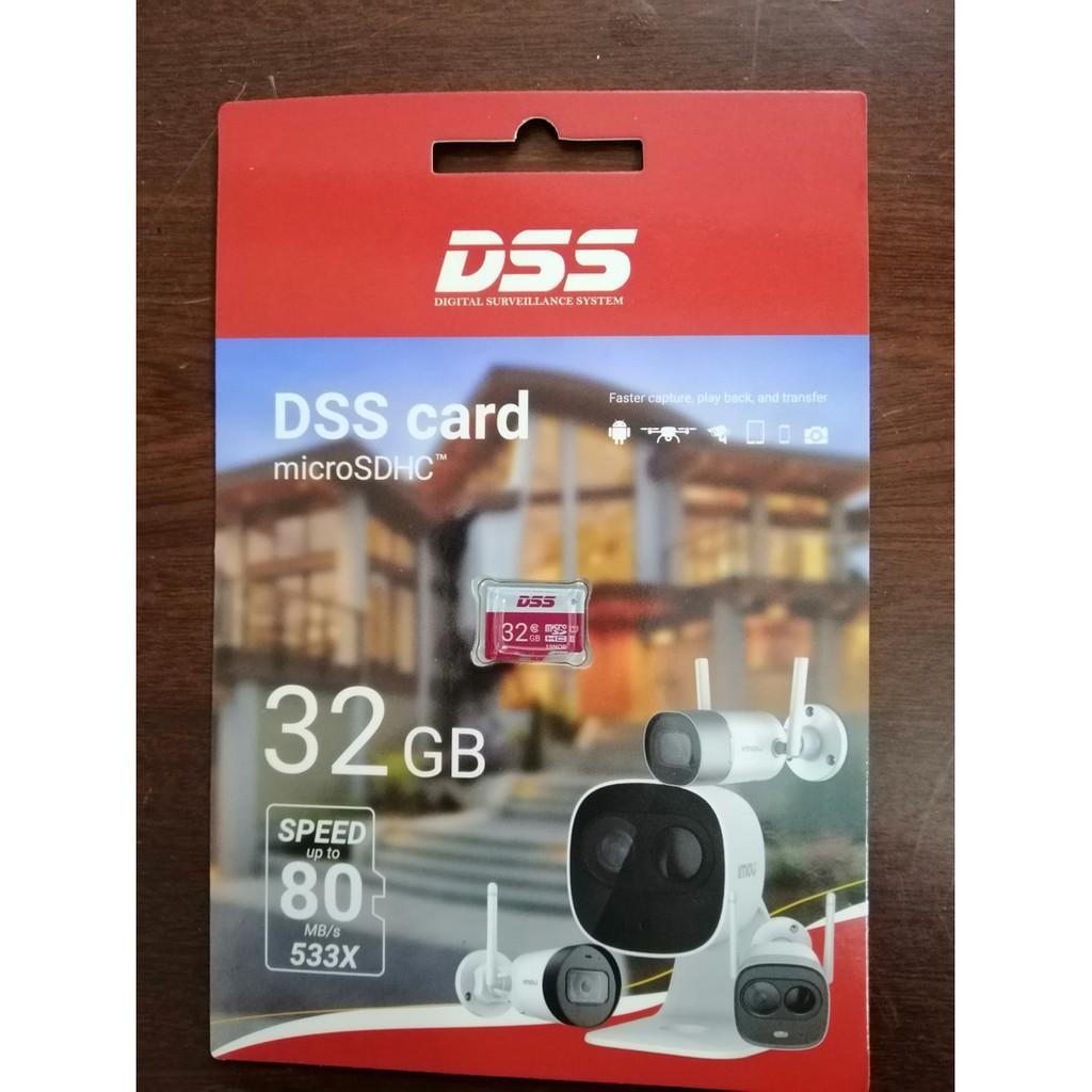 Thẻ Nhớ MicroSD DSS 32Gb Class 10 (Thẻ Chuyên Dụng Cho Camera, Điện Thoại,...) - Hàng chính hãng