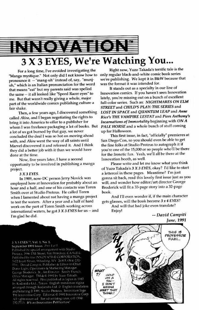 3x3 eyes chapter 1 2