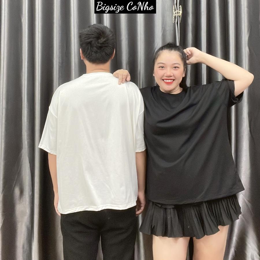 Áo thun tay ngắn bigsize nữ freesize form rộng cho nàng Chuppy từ 58-95kg, Áo phông trơn oversize THUN TN