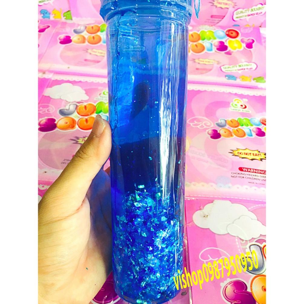 SLIME LỌ KIM TUYẾN THỦY TINH LOẠI TO cực đẹp thiết kế độc đáo ấn tượng Đồ chơi Slam Gudetama