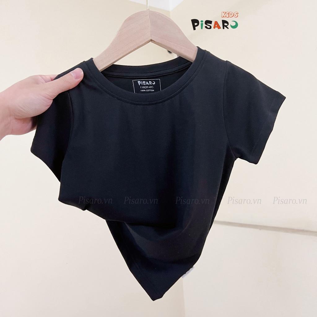 Áo thun ngắn tay bé trai bé gái hãng PisaroKids, áo phông trẻ em vải cotton cao cấp từ 8 tháng đến 6 tuổi