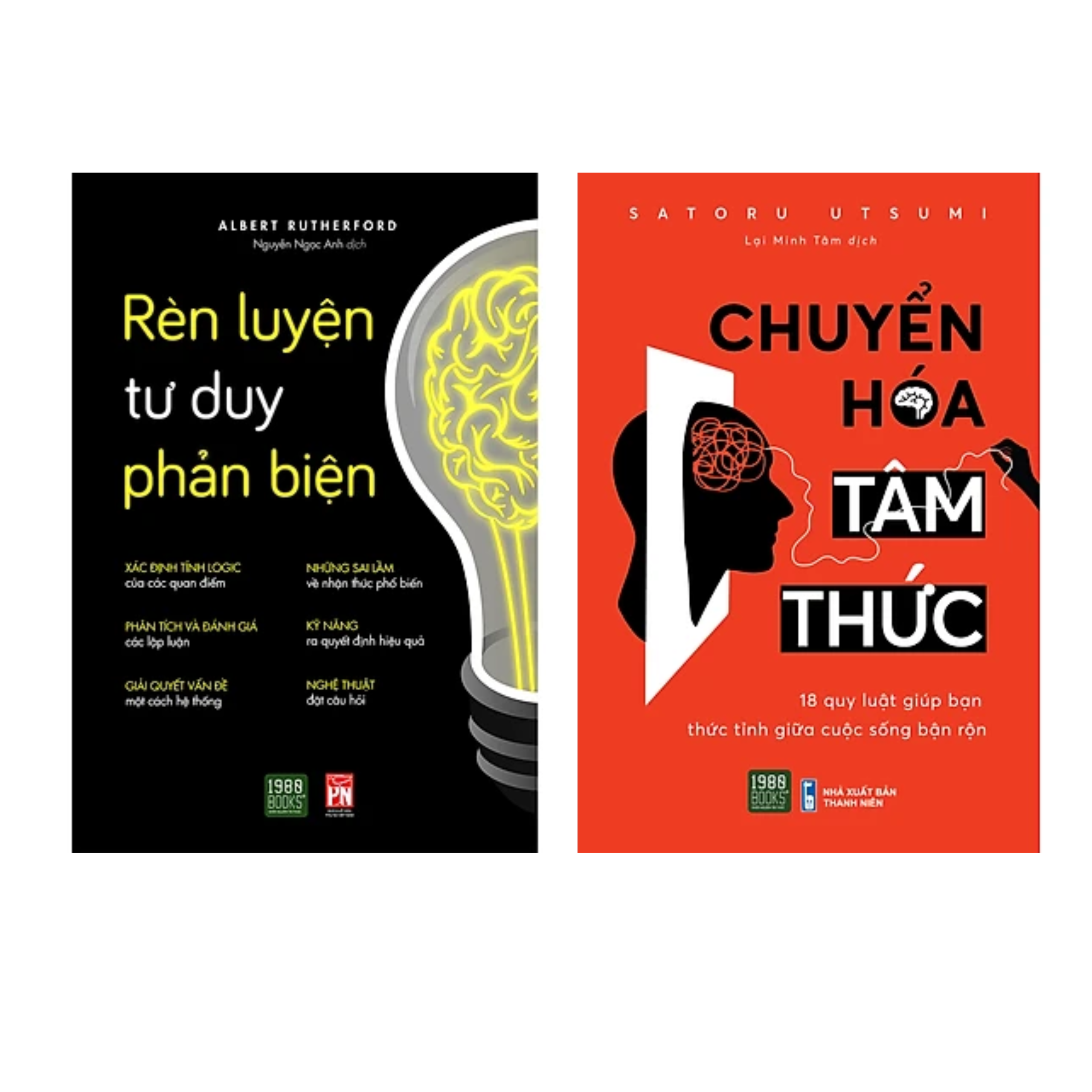 Combo 2 cuốn sách Tư Duy - Kĩ Năng Sống : Chuyển Hóa Tâm Thức + Rèn Luyện Tư Duy Phản Biện