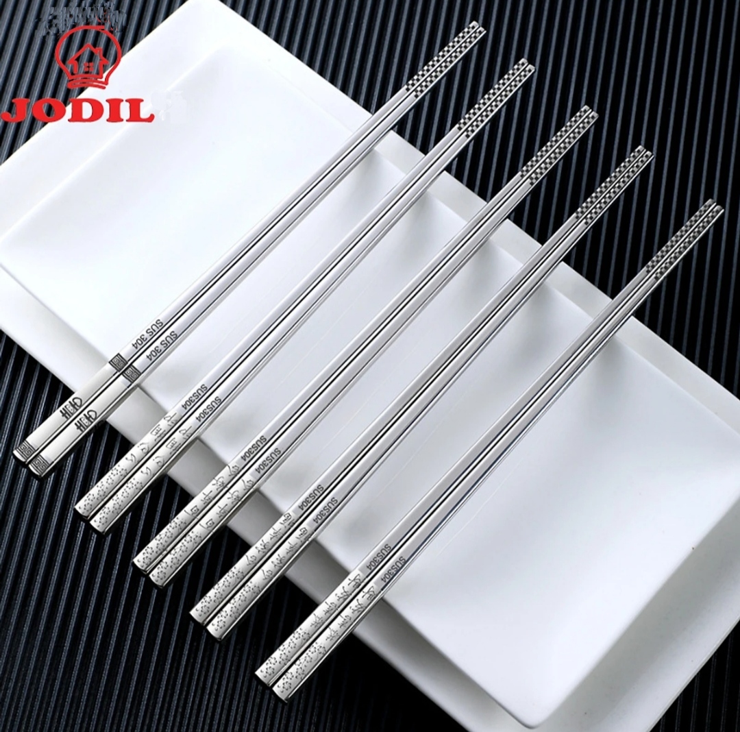 HỘP 10 ĐÔI ĐŨA INOX # 304 - CAO CẤP - SANG TRỌNG - NGUYÊN KHỐI INOX 304