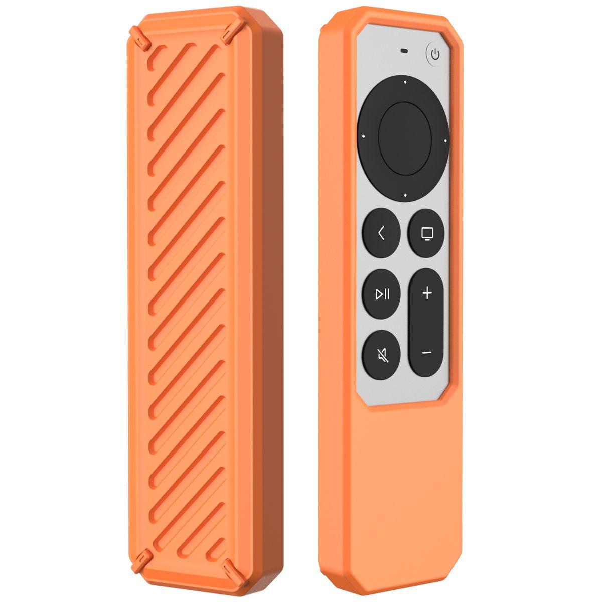 Vỏ bảo vệ từ xa toàn bộ silicone cho Apple TV 4K Siri từ xa chống chống trượt chống trượt nắp mềm Vỏ bảo vệ từ xa