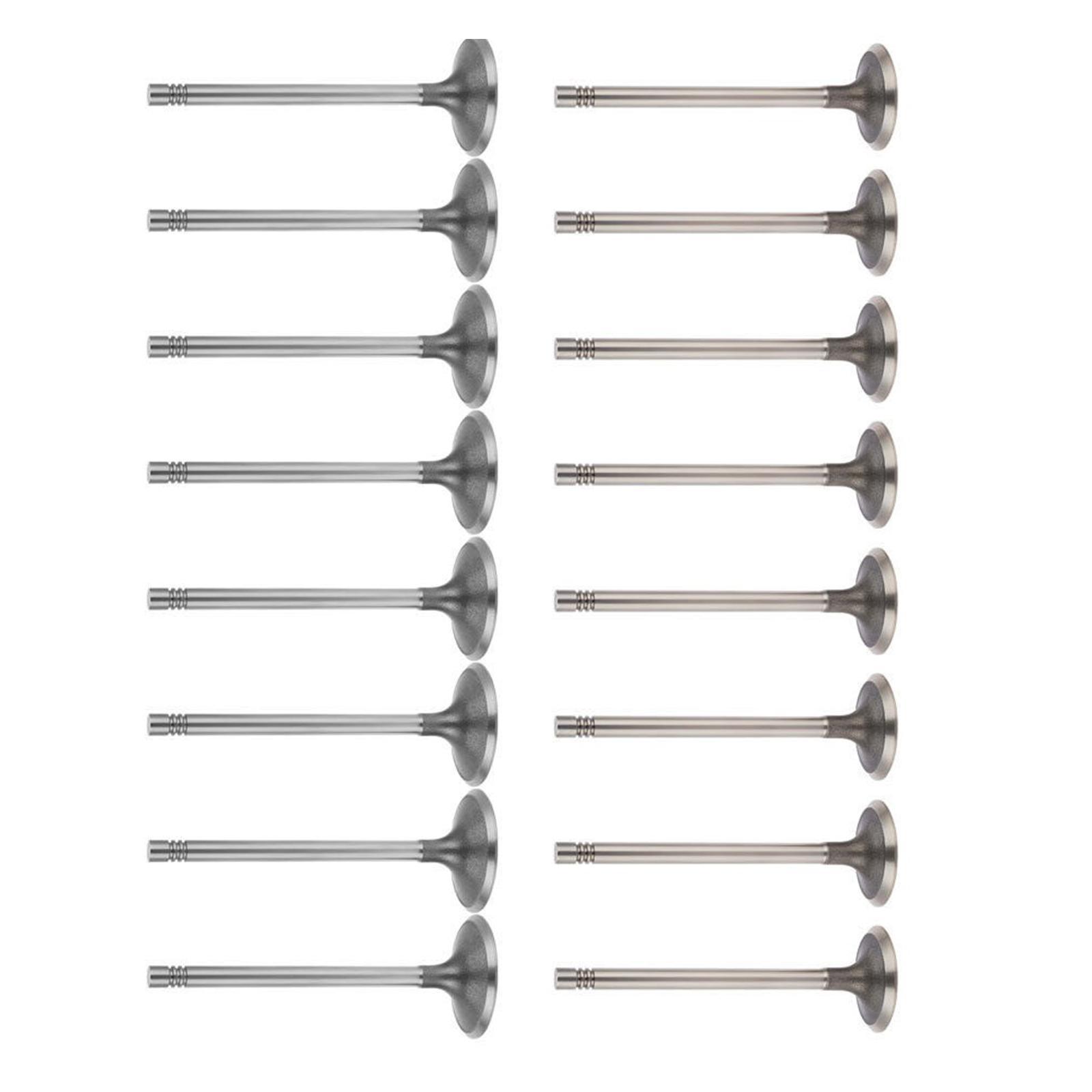 16Pcs Intake Valves and Exhaust Valves for 10-17