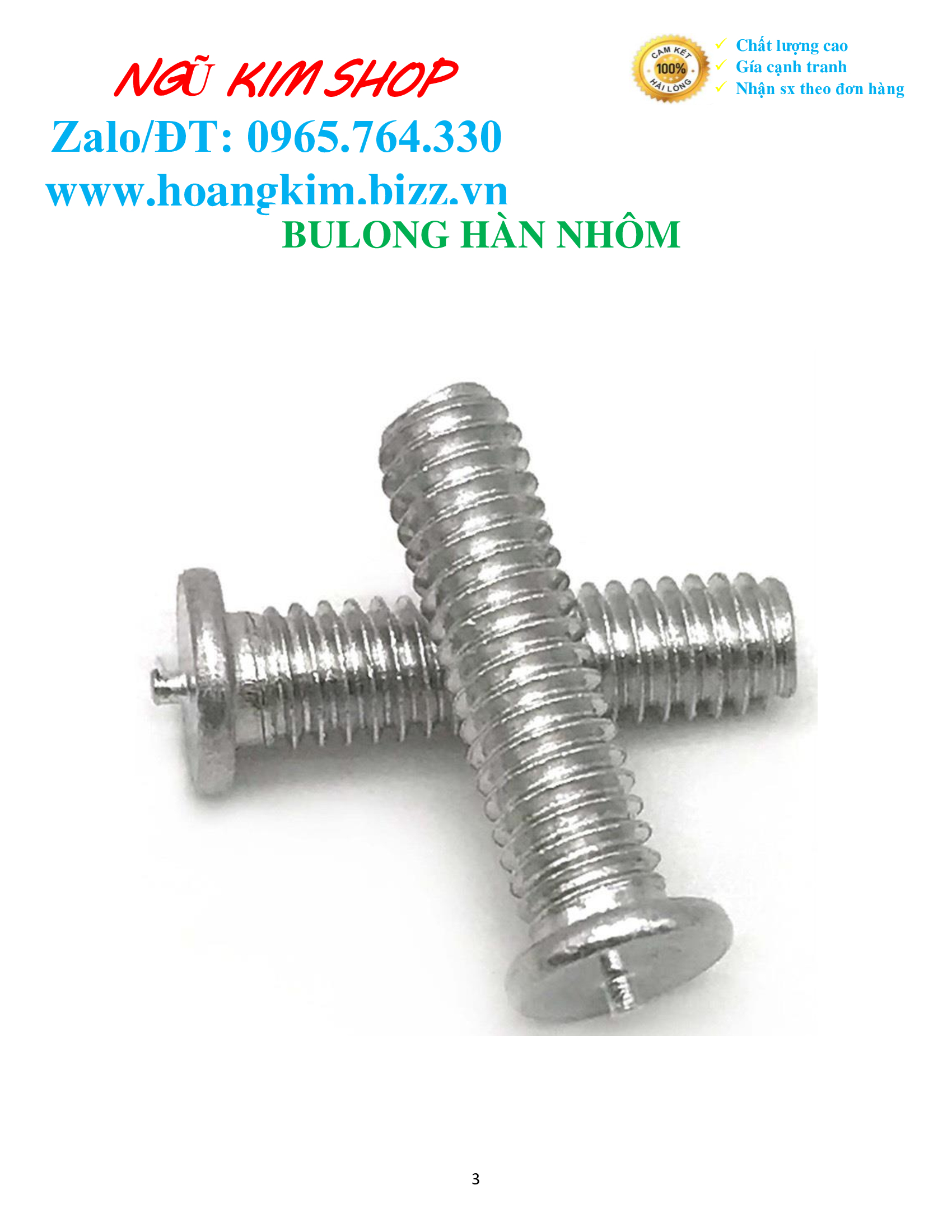 BULONG HÀN NHÔM _ ĐINH HÀN NHÔM M4