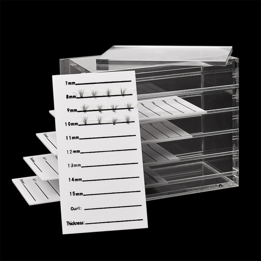 Acrylic False Eyelash Storage Box Makeup Cosmetic Case Lash Holder Organizer