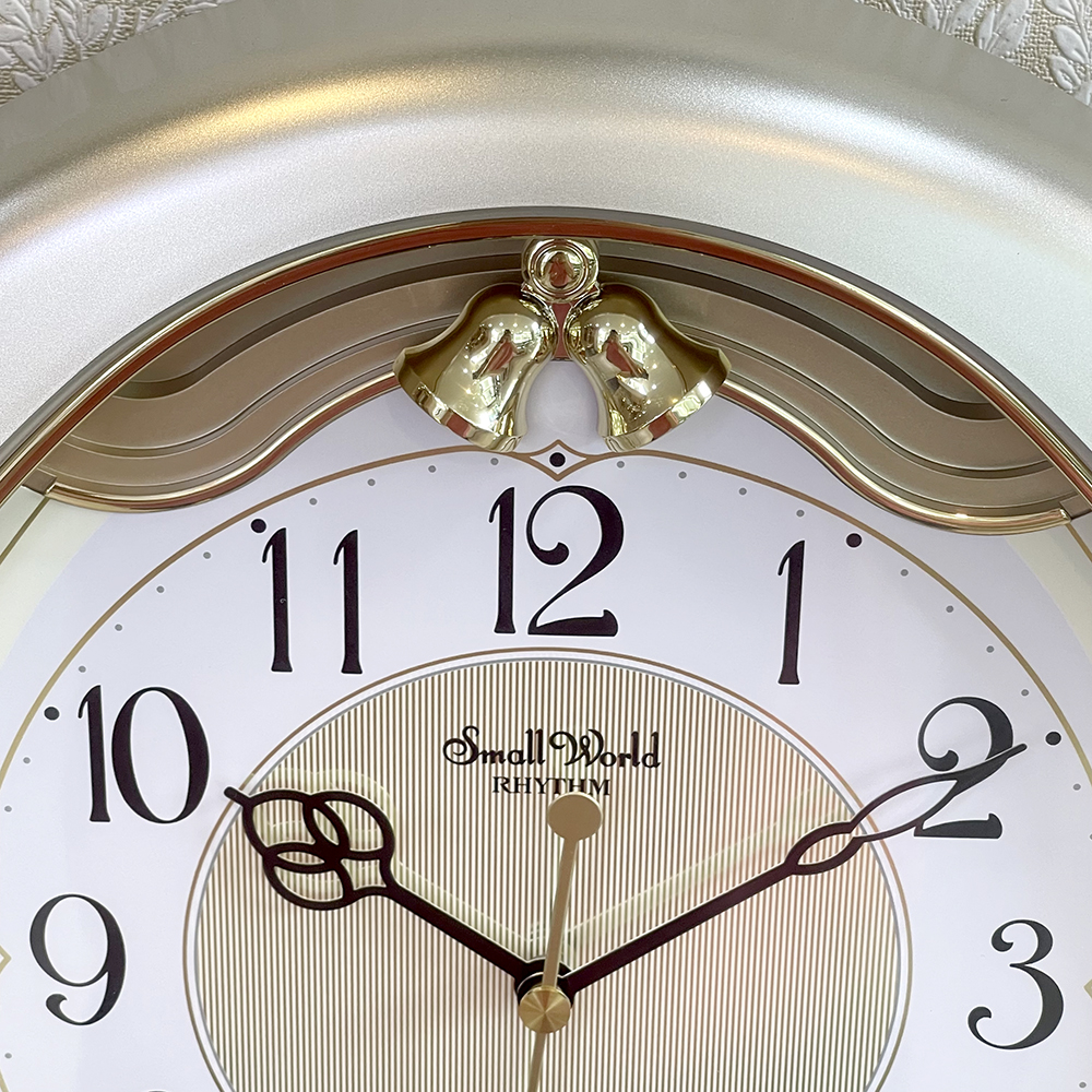 Đồng hồ treo tường Nhật Bản Rhythm 4MJ447WU18 – KT 35.2 x 43.3 x 7.3cm, Dùng PIN.