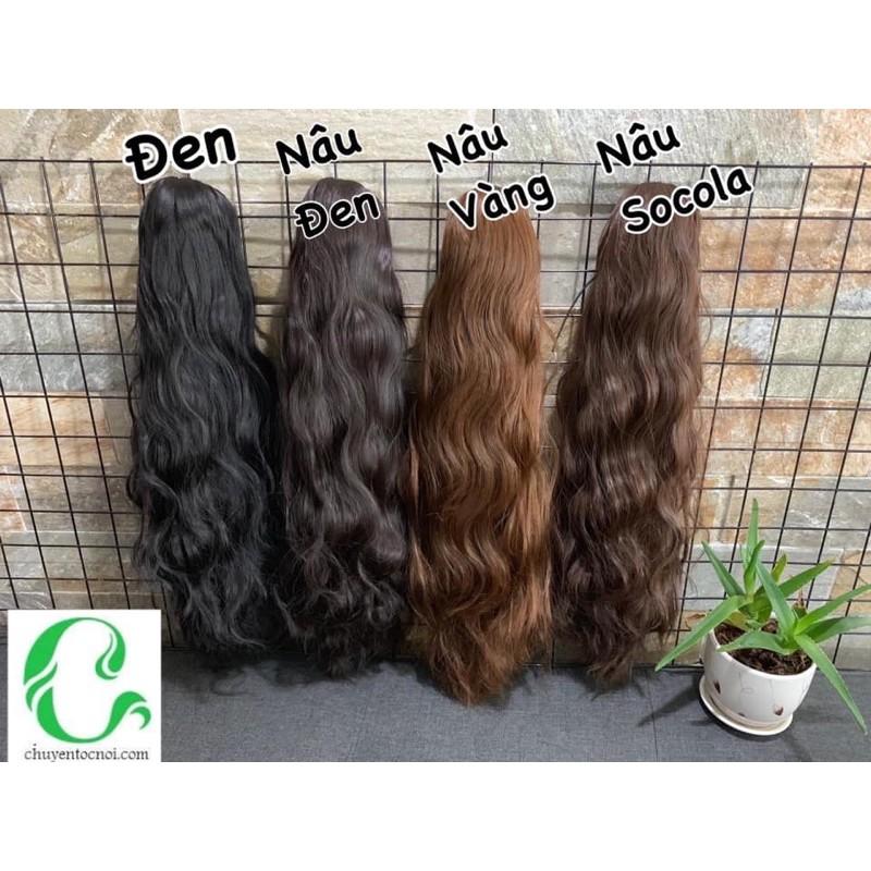 Tóc giả ngoặm xù kẹp ombre 3 màu