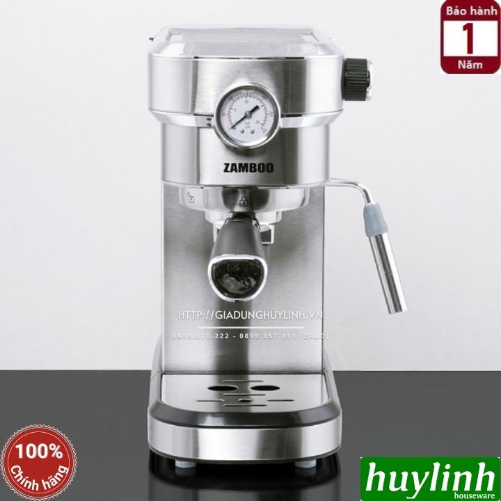 Máy pha cà phê Espresso Zamboo ZB-95AT + Tặng Máy Xay ZB-100GR - Hàng chính hãng