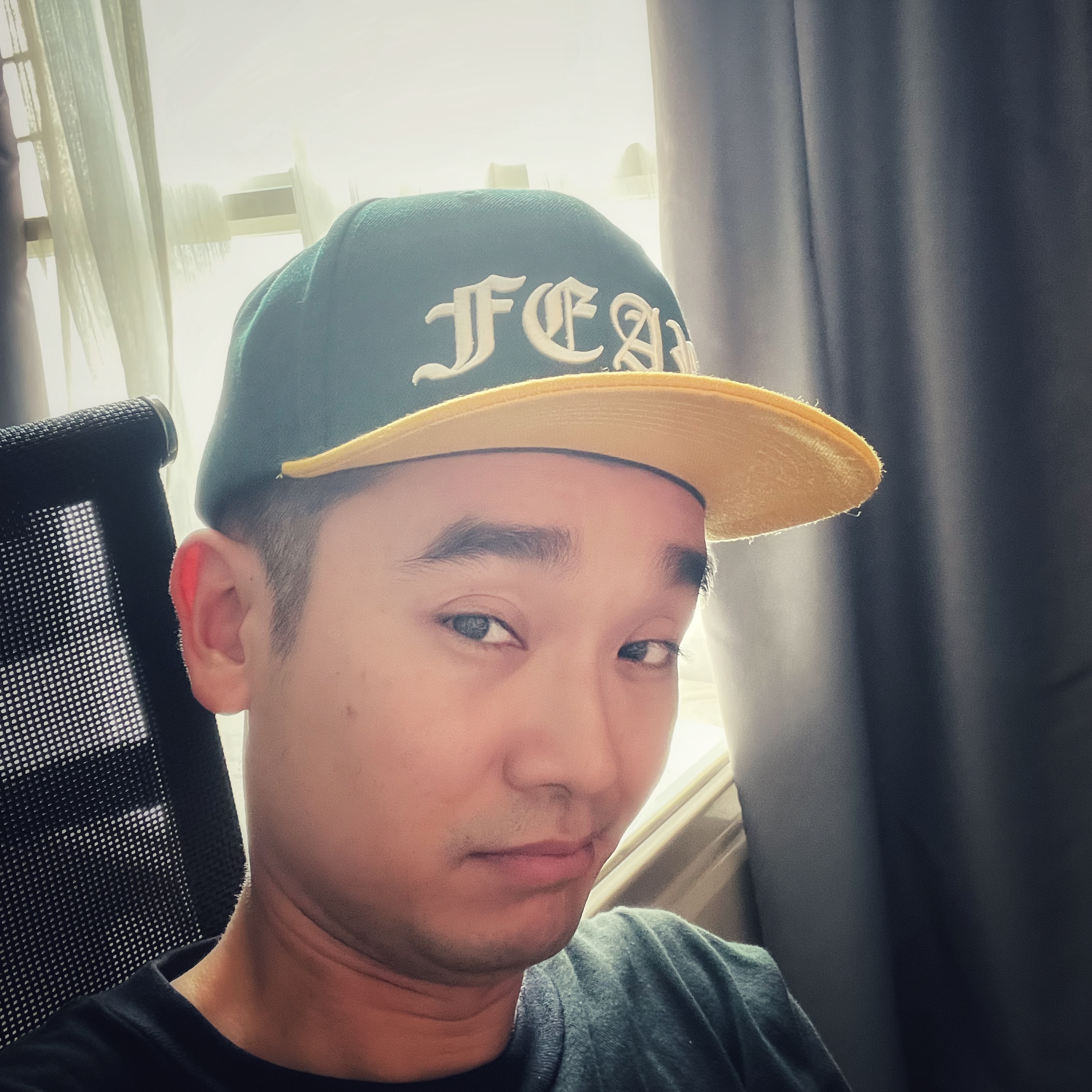 Nón snapback vải xanh Cổ Vịt logo Chữ F thêu 3D cách điệu quai dây gài chất lượng cao brand One Hat