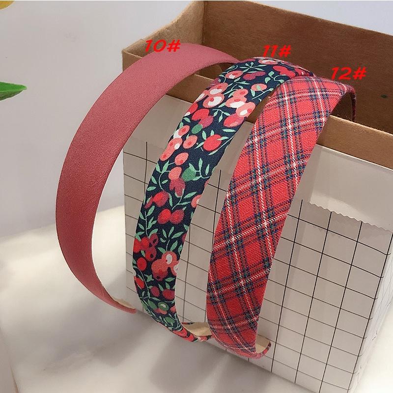 Băng đô cài tóc HACHIKI hoạ tiết caro dễ thương bản rộng kiểu Hàn Quốc CAITOC