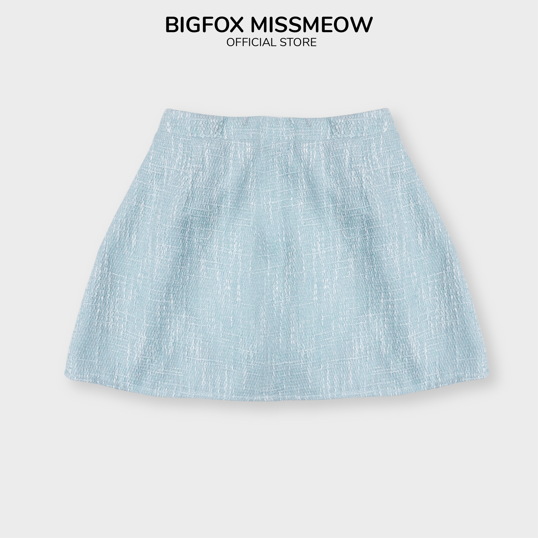 Chân váy dạ tweed cho bé gái BIGFOX MISS MEOW phom Hàn Quốc nữ tính mùa thu đông size đại 6-11 tuổi 20kg 38kg 2007
