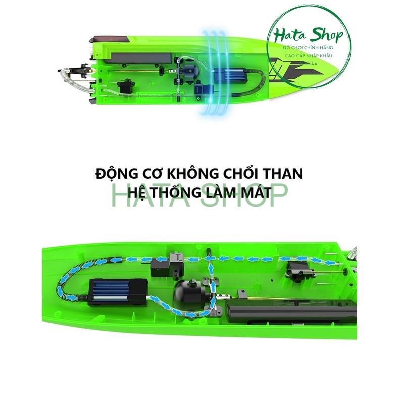 Tàu cano điều khiển từ xa UDI018 tốc độ 40km/h động cơ không chổi than UDIRC Speedboat dòng UDIBOAT cao cấp