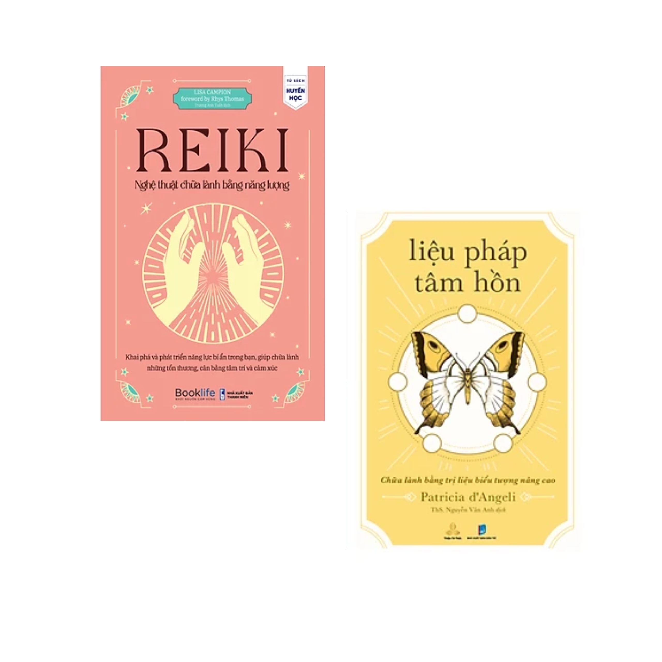 Combo 2Q Sách Chữa Lành :  Liệu Pháp Tâm Hồn - Chữa Lành Bằng Trị Liệu Biểu Tượng Nâng Cao + Reiki -  Nghệ Thuật Chữa Lành Bằng Năng Lượng