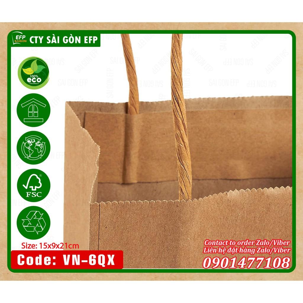 Túi giấy kraft xuất khẩu 100 cái/đơn