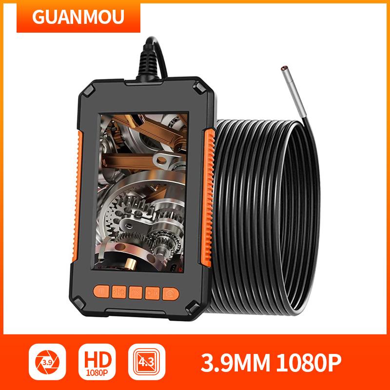 Máy Nội Soi Công Nghiệp 3.9MM Màn Hình 4.3 ''Camera Borescope Kỹ Thuật Số HD 1080P Camera Rắn Chống Nước IP67 Với 6 Đèn LED
