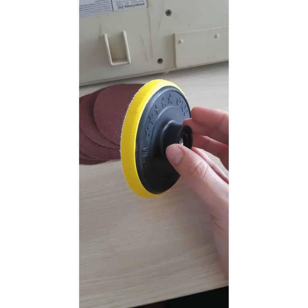 Đế Chà Nhám Tròn 100mm + 05 Nhám Tròn 100mm