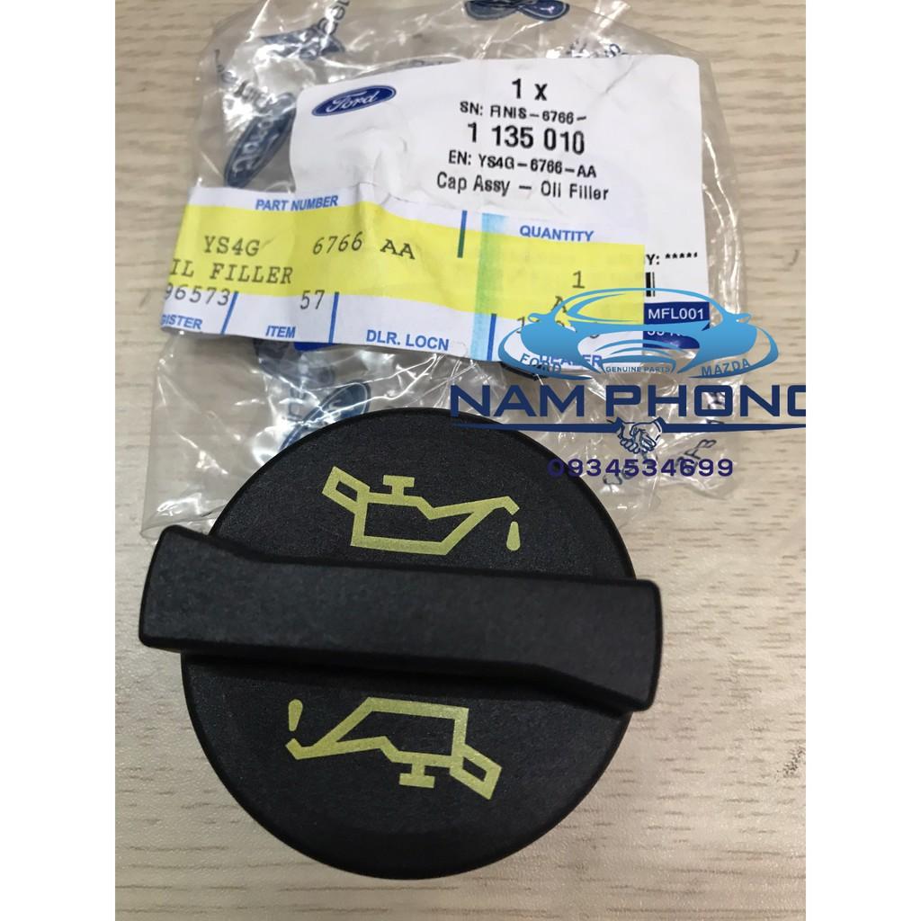 Nắp đổ dầu máy  dành cho Ranger Everest Ecosports  - mã YS4G6766AA , Sử dụng cho các dòng xe  ford Ranger từ đời  2016 – 2020 , xe ford Everest từ đời 2016 – 2020 , xe ford ecosports từ đời 2018 – 2020