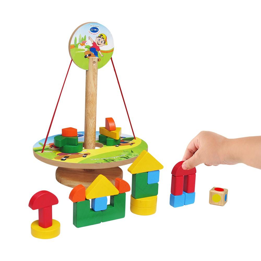 Đồ chơi gỗ Winwintoys - Đĩa cân bằng 62342