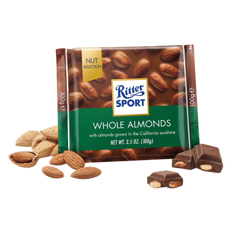 Socola Sữa Nhân Hạnh Nhân Ritter Sport