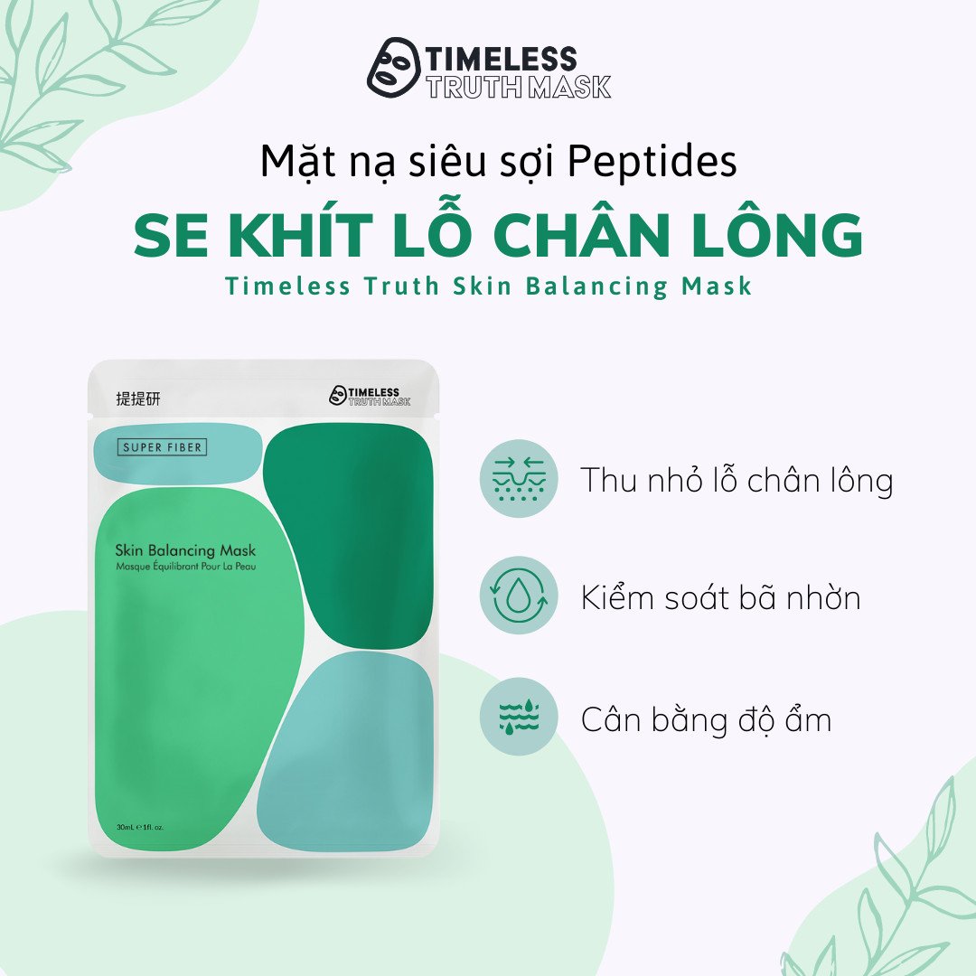 Mặt nạ Lụa Peptide se khít lỗ chân lông Timeless Truth Mask (Hộp 5 tấm x 30ml)