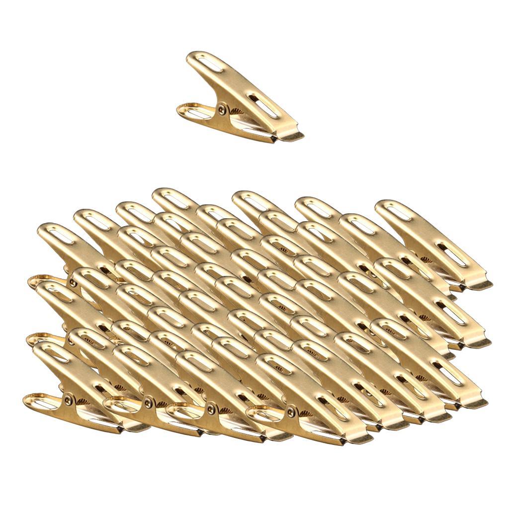 40x Multifunction Wire Clothing Blanket Clamps Photo Clips Clothes Pegs Pin