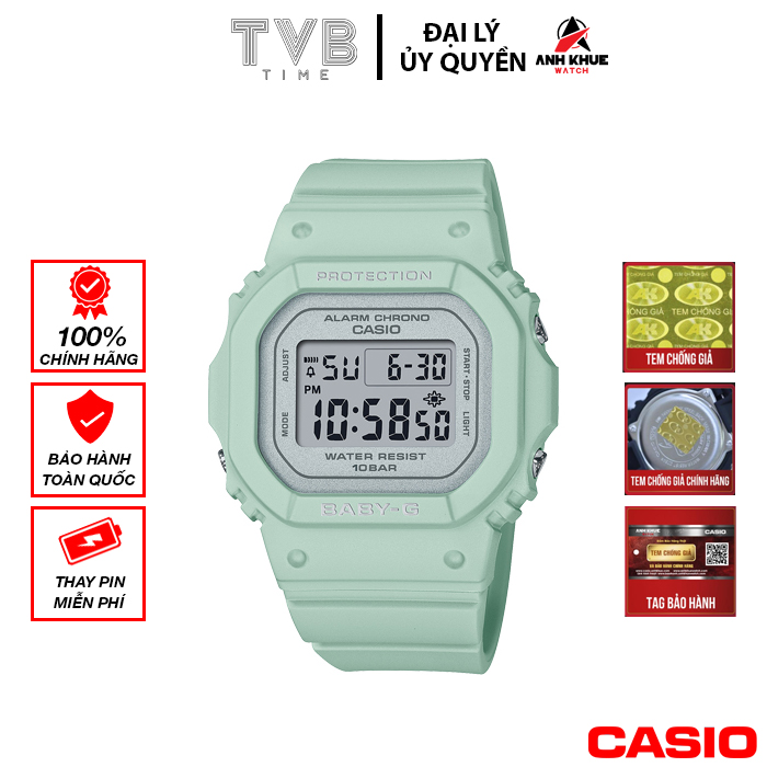 Đồng hồ nữ dây nhựa Casio Baby-G chính hãng BGD-565SC-3DR
