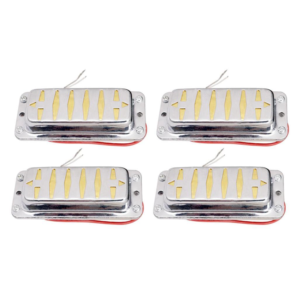 4Pcs Guitar Pickups, Guitar Neck And Bridge Pickup Set For LP Electric Guitars