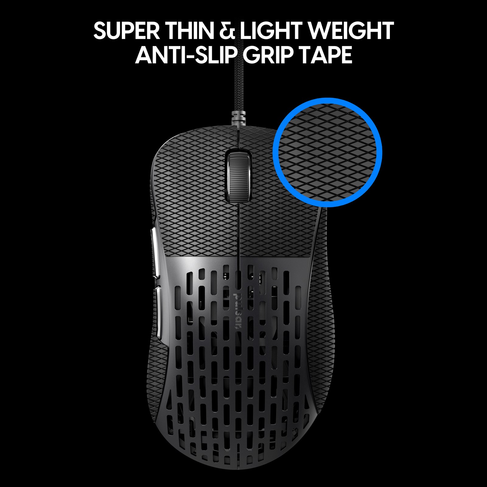 Grip tape cho chuột Pulsar Xlite / Xlite Wireless / Xlite Wireless V2 - Loại mềm - Hàng chính hãng