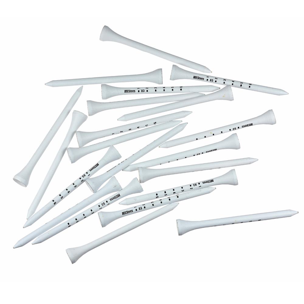 40PCS 83mm gỗ golf tees hệ thống chuyên nghiệp sọc bằng gỗ sọc kỹ thuật số golf tees phụ kiện đào tạo golf hỗ trợ