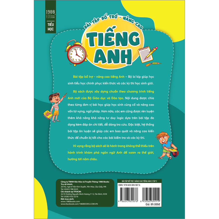 Bài Tập Bổ Trợ Nâng Cao Tiếng Anh Lớp 3 Tập 2
