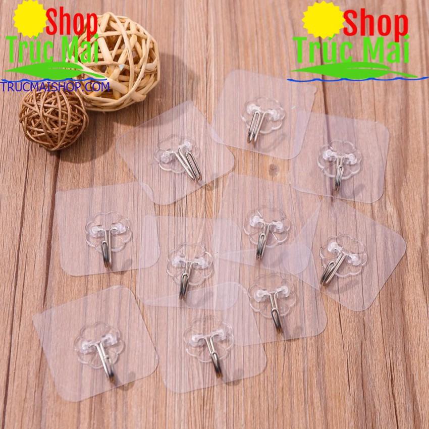 Móc Dán Tường Siêu Dính Trong Suốt Chịu Lực Tốt Treo Tường Chắc Chắn 6x6 cm - MY2