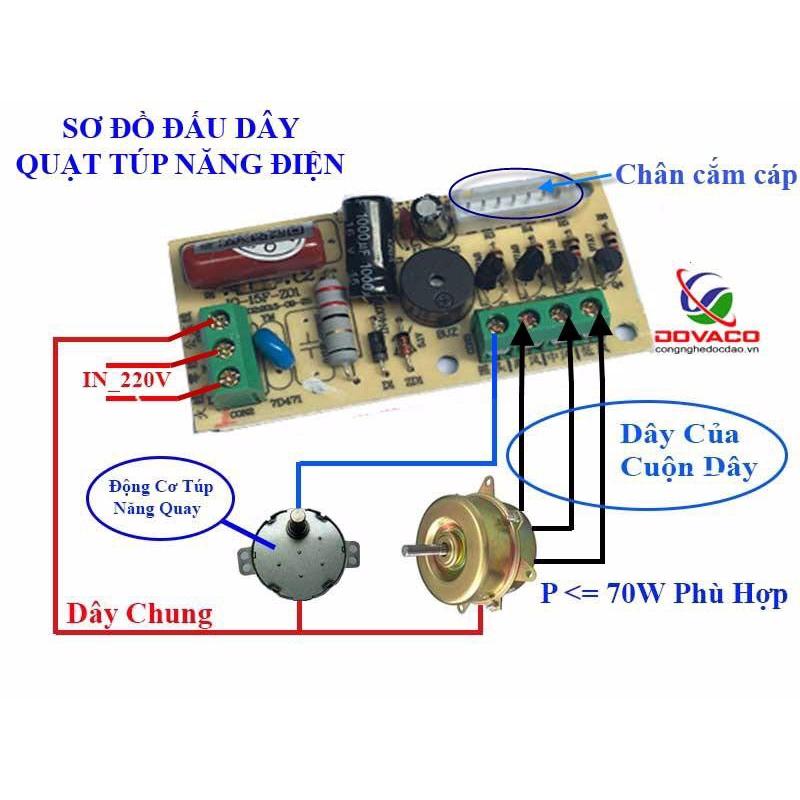 Mạch điều khiển quạt từ xa dành cho các loại quạt,Bộ mạch điều khiển từ xa cho quạt - Bả