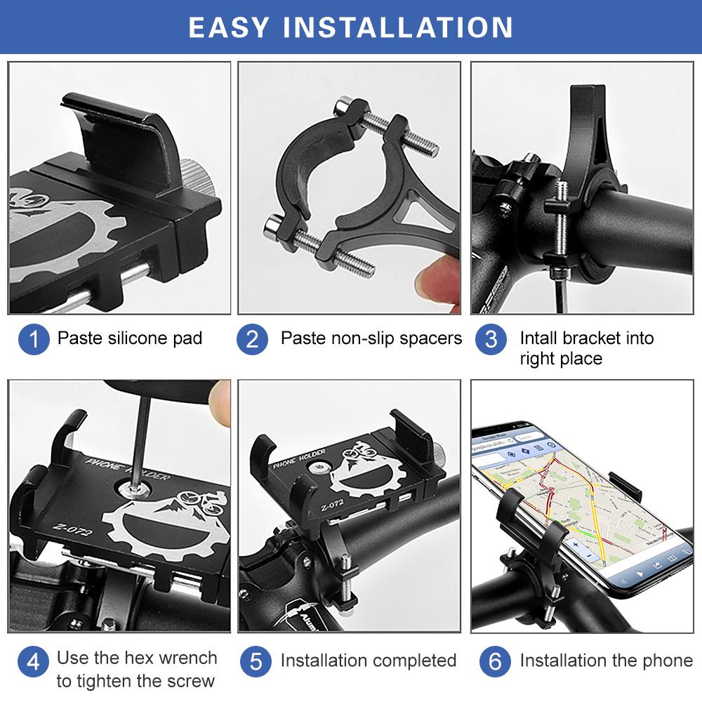 Giá Đỡ Điện Thoại Di Động 3.0-6.8 Inch Nhôm Cho Xe