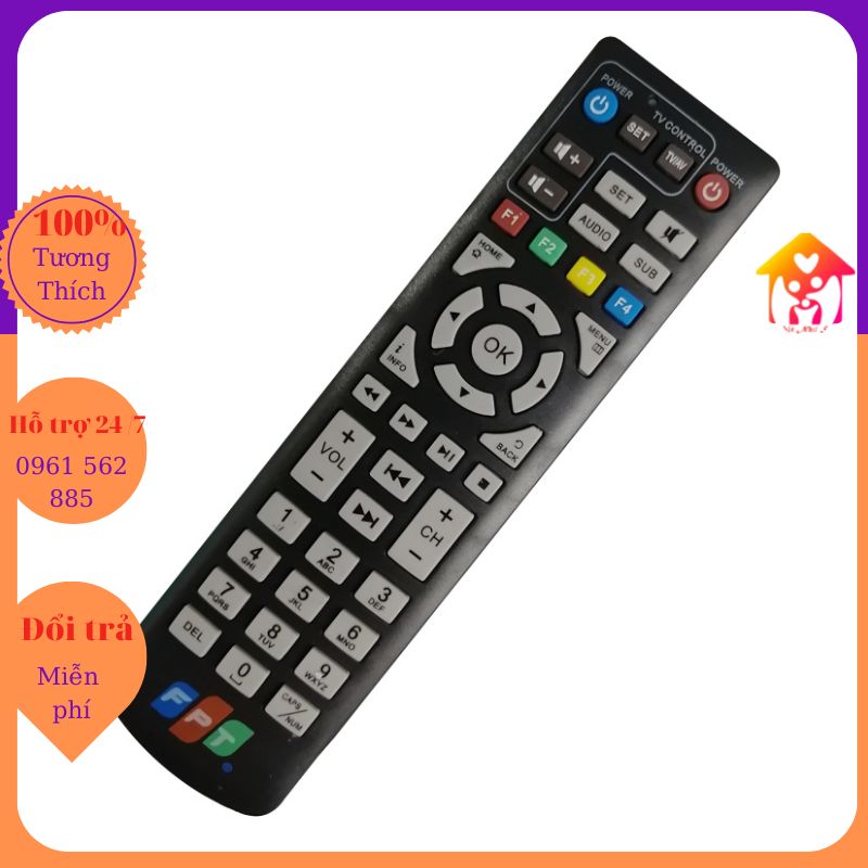 Điều Khiển Đầu Thu Truyền Hình FPT Play-Remote Truyền Hình FPT