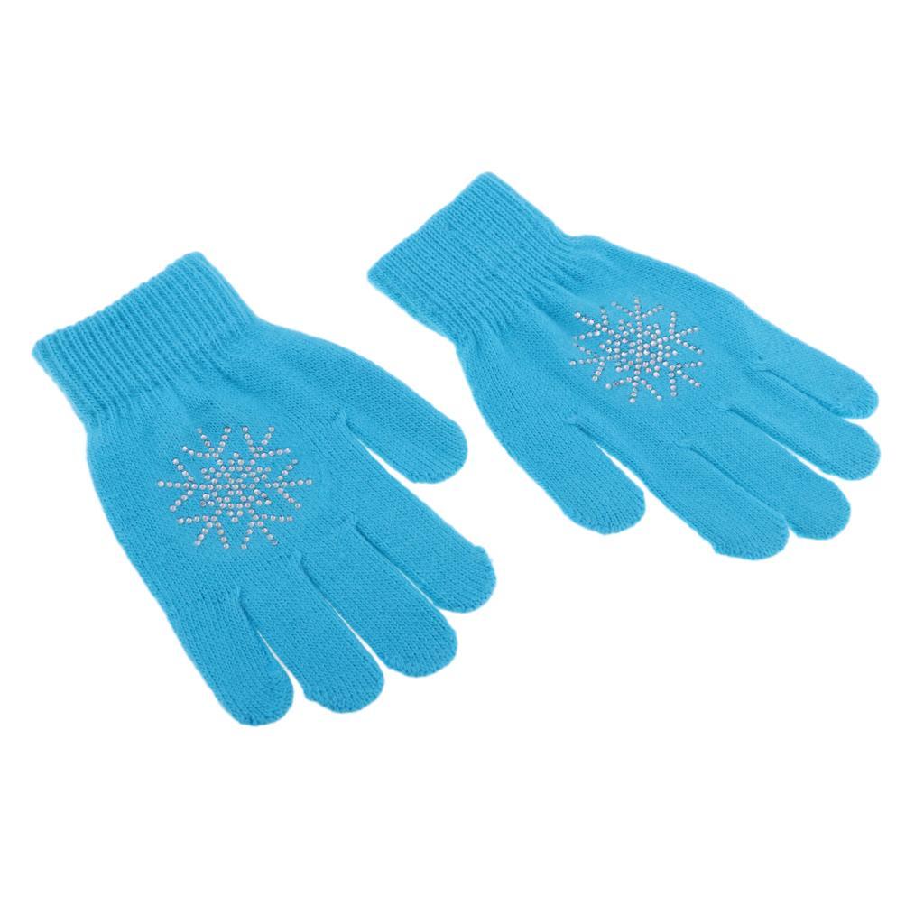 2x Anti-Slip Padded Winter Stretchy Gloves Glove for Age Above 12 Kids