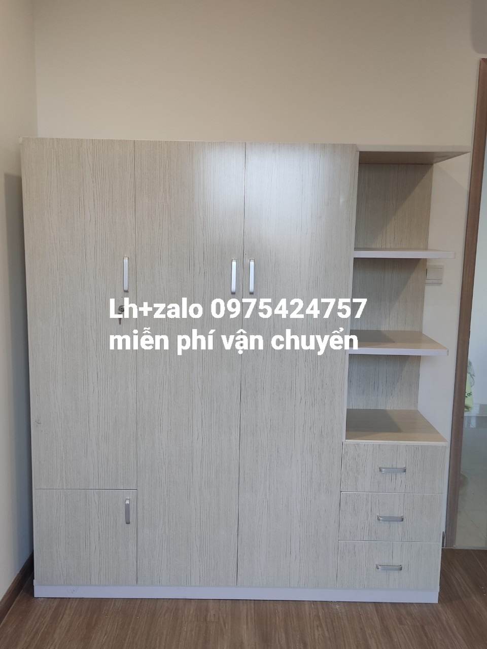 Tủ nhựa đài loan 3 cánh 1 kệ
