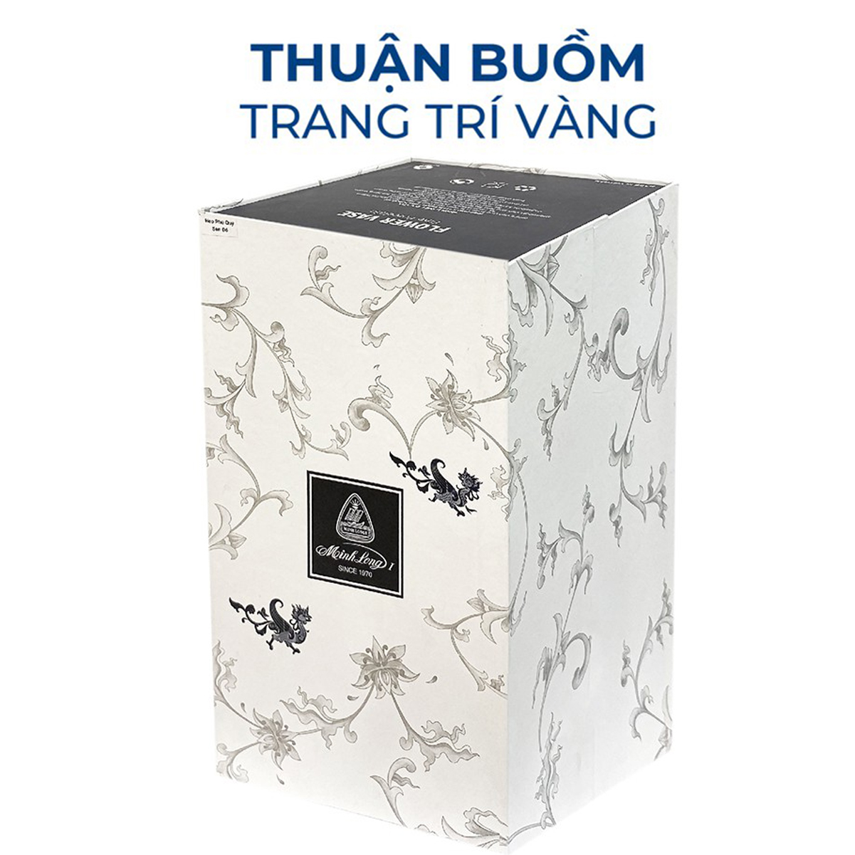 Bình hoa 27cm Thuận Buồm Trang Trí Vàng - Minh Long I