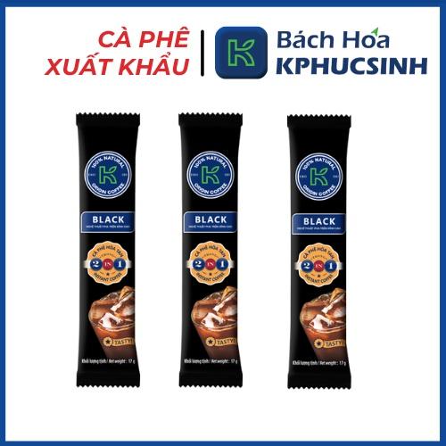 Combo 100 stick cà phê đen hòa tan Black 2in1 thương hiệu K-Coffee (17g/stick)