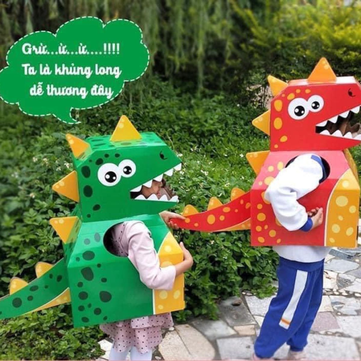 Bộ Đồ Chơi Cosplay, Hóa Trang Bằng Carton Cho Bé Giao Mẫu Ngẫu Nhiên